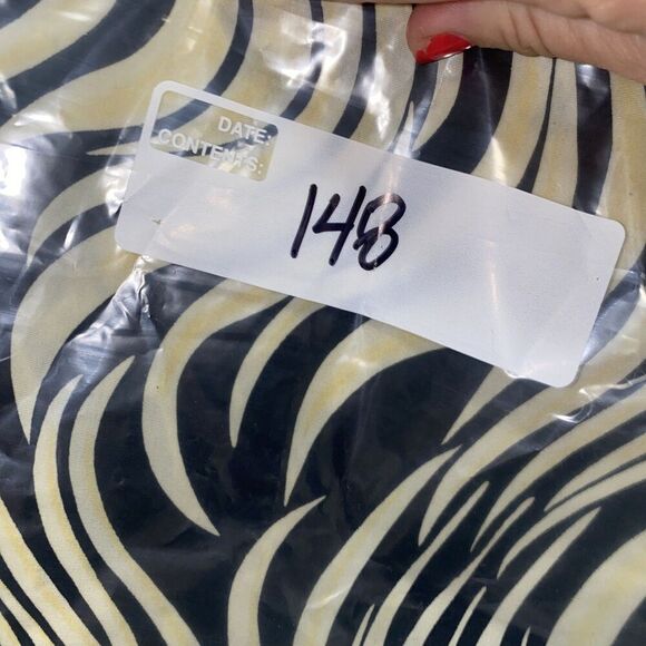 Jordan 90s Y2K Reversible Sleeveless Boat Neck Top Animal Print Floral Large - Picture 7 of 7